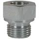 Reduzierung 3/8"IG : 3/4"AG Stahl verzinkt 250 bar Länge: 27 mm