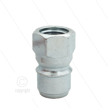 RMS250 - Nippel - Stahl - 250 Bar - Ø19,9mm - max 90°C - passend zu Nilfisk-Alto - 3/8" IG