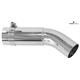 Rohrbogen-45° mit Rohrbride, INOX - LU-2"Z ø50 für Luftsystem-Kreisel