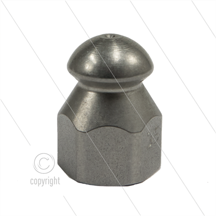 Rohrreinigungsdüse - 0.045 - 3x nach hinten - Ø15mm - 1/8" IG - Edelstahl