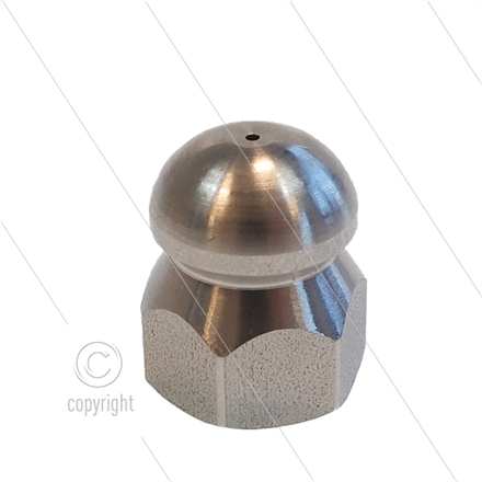 Rohrreinigungsdüse - 0.080 - 3 x 0.85 + 1 x 0.85 - Edelstahl