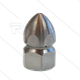 Rohrreinigungsdüse - 0.150 - 3x nach hinten - Edelstahl - SW22 - 3/8" IG