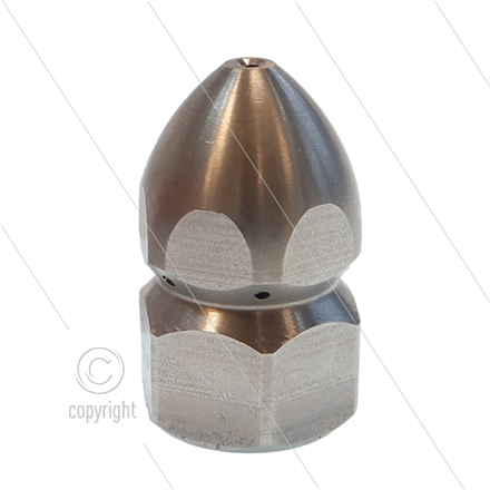 Rohrreinigungsdüse - 0.200 - 6 x 1.50 + 1 x 1.50 - Edelstahl