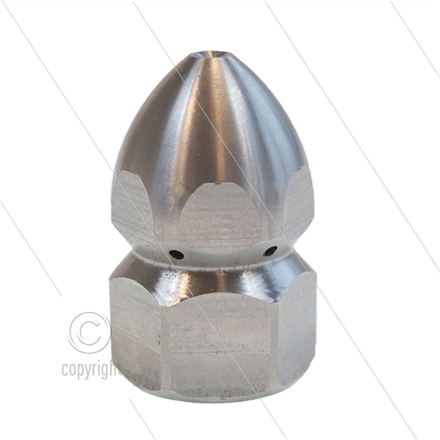 Rohrreinigungsdüse - 0.600 - 6 x 1.80 + 1 x 1.80 - Edelstahl