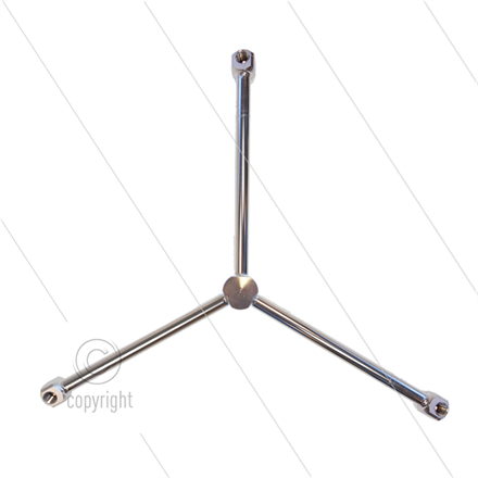 Rotorarm - TKA-3W3 - Ø350mm - 275 Bar - 3/8" IG - Düsen 3 x 1/4" IG