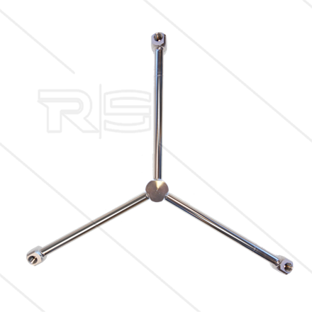 Rotorarm - TKA-3W3 - Ø500mm - 275 Bar - 3/8" IG - Düsen 3 x 1/4" IG
