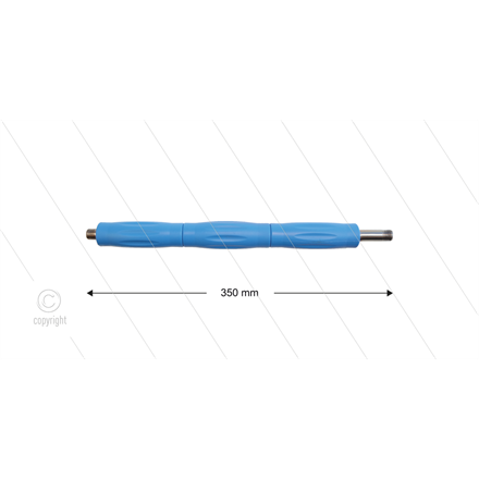 RP002 Lanze - L=350mm - gerade - VA - blau - Isolierung L=285mm - 500 Bar - max 80°C