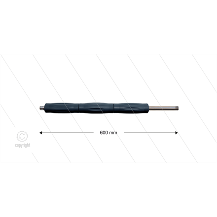 RP007 Strahlrohr - L=600mm - Stahl - umspritzter Isolierung L=300mm - 400 Bar - max 80°C