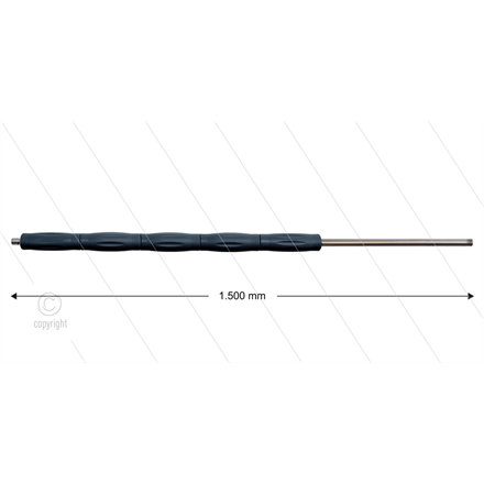 RP10 Lanze - L=1500mm - gerade - Edelstahl - Isolierung L=495mm - 400 Bar - max 80°C