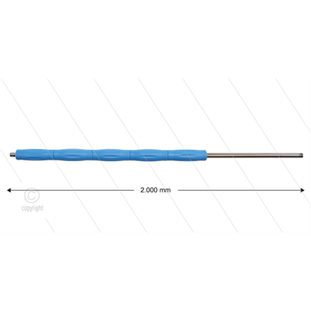 RP10 Lanze - L=2000mm - gerade - Edelstahl - blau - Isolierung L=495mm - 400 Bar - max 80°