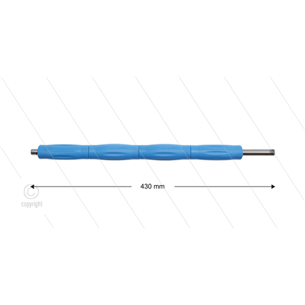 RP10 Lanze - L=430mm - gerade - Edelstahl - blau - Isolierung L=395mm