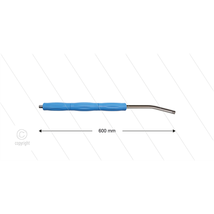 RP10 Lanze - L=600mm - gebogen - Edelstahl - blau - Isolieru