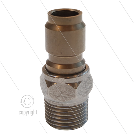 RP3100 - Nippel - Edelstahl - 250 Bar - Ø17,8mm - max 150°C - 1/2" AG