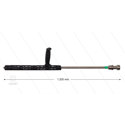 RP72 Schaumlanze - L=120cm - Düse 2,0 - 1/4" AG - grüne Markierung - (< 15 l/min)