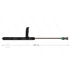 RP72 Schaumlanze - L=120cm - Düse 2,0 - 1/4" AG - grüne Markierung - (< 15 l/min)