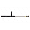 RP72 Schaumlanze - L=120cm - Düse 2,3 - 1/4" AG - gelbe Markierung - (< 20 l/min)