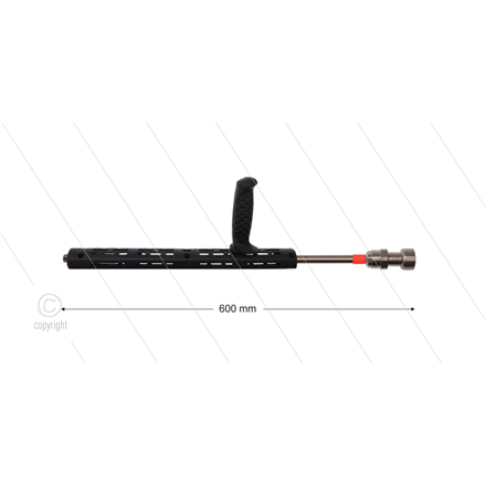 RP72 Schaumlanze - L=60cm - Düse 3,2 - 1/4" AG - roten Markierung - (> 26 l/min)