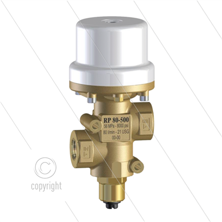 RP80/500 pneum. Druckventil - 500 Bar - 80 l/min - 2 x 1/2"
