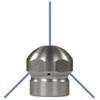 RR-Düse ST-49 1/8"IG D=075 1x1,0 mm vorn, 3x1,0 mm hinten