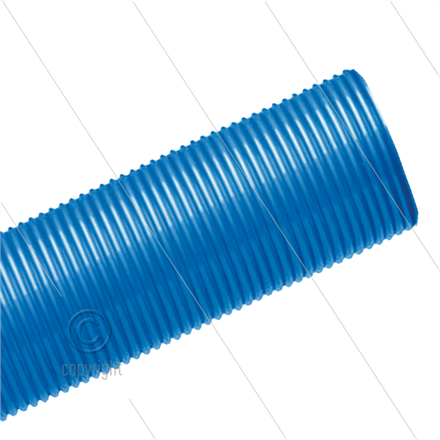 Saugerschlauch - Innen Ø38mm - Außen Ø47mm - blau - Rollenlänge 20 Meter