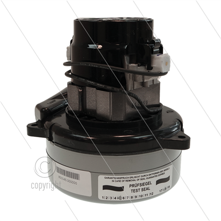 Saugerturbine - 430 W - 24V - Bauart Bypass - mit Abluftrohr und Stutzen - GH=165mm - TBH=