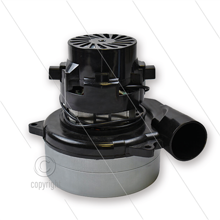 Saugerturbine - 450 W - 24V - Bauart Bypass - mit Abluftrohr - GH=169mm - TBH=73mm - Ø144m