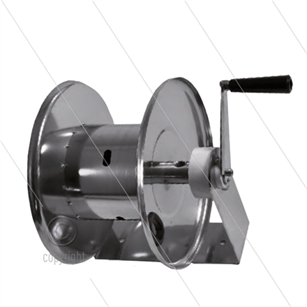 Schauchaufroller manuel - VA - 600 bar - 20m - Schlauch 3/8"