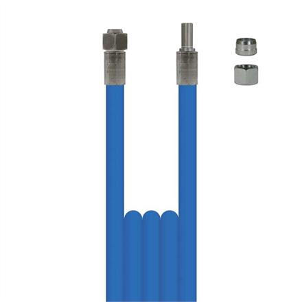 Schlauch 2SC-08 Blau 2,35 M.DKOL 18x1,5  Mutter + Schneidring lose beigelegt