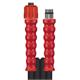 Schlauch NW-10-500 SW 30 M.DKO 24 : AG 24 + GKS Rot Armaturen aus Edelstahl