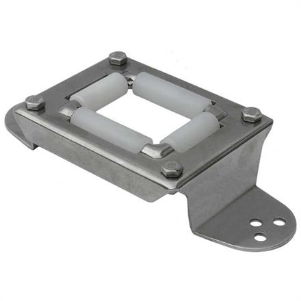 Schlauch-Wanddurchführung Edelstahl 50x37 mm