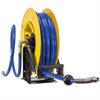 Schlauchaufroller 15 M. 1/2"IG:1/2"AG ABS Schlauch DN12 20 bar blau glatte Decke