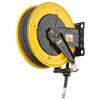 Schlauchaufroller 15 M. 1/2"IG:1/2"AG lackiert Schlauch DN12 20 bar schwarz