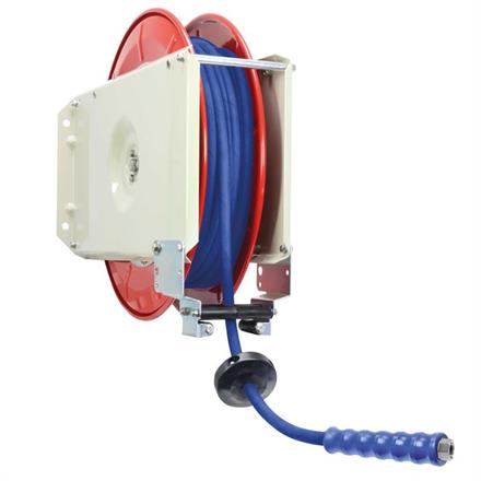 Schlauchaufroller 40 M. 3/8"IG:DKR 3/8" Stahl-PU Schlauch