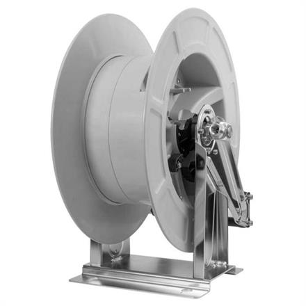 Schlauchaufroller DN12 30 M. 1/2"IG : 1/2"IG 300 bar Edelstahl / Kunstoff grau