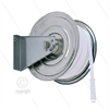 Schlauchaufroller Manuell - VA - 35m - max 200 Bar - Schlauch: 3/8" - 1/2” - Anschluss: