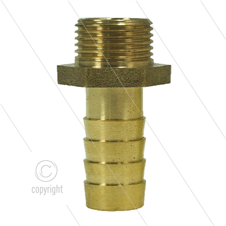 Schlauchtülle - Messing - Ø10mm - 1/2" AG