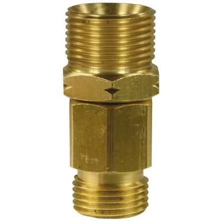 Schlauchverbinder M21x1,5 AG : M18x1,5 AG Messing