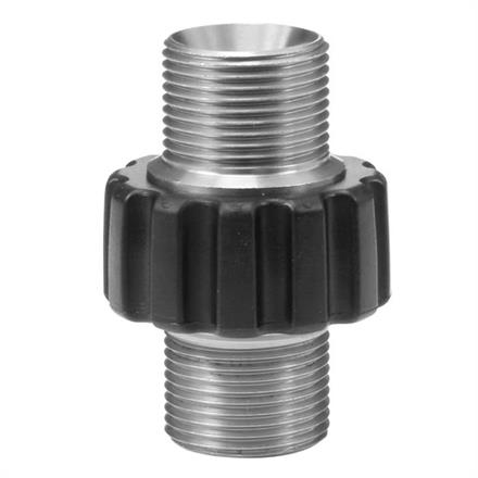 Schlauchverbinder M22x1,5 AG : M22x1,5 Edelstahl  mit Gummischutz