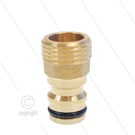 Schnellkupplung - Niederdruck - Messing - Wasseranschluss - 1/2" AG