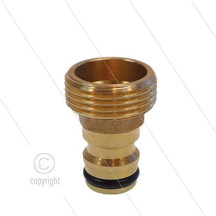 Schnellkupplung - Niederdruck - Messing - Wasseranschluss - 3/4" AG