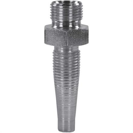 Schraubnippel AGR 3/8" DN10 Stahl verzinkt  mit Rohrgewinde