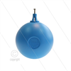 Schwimmerball blau PVC mit Klemmbefestigung - Ø180mm - max 80°C - für Schwimmerventil 2202
