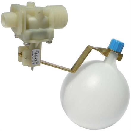 Schwimmerventil AK 3/8"AG : 3/4"AG Kunststoff mit Kunststoff-Schwimmer