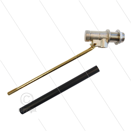 Schwimmerventil - Messing - ohne Schwimmerball - 5 Bar - L=255mm - max 60°C - 1/2" AG - Du