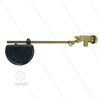 Schwimmerventil RG60 - Messing - max 6 Bar - L=383mm - max 60°C - 3/4" AG - Durchflussmeng