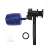 Schwimmmerventil FV1-H - Kunststoff - blau/schwarz - mit Filter und Rohr - L=166mm - max 9