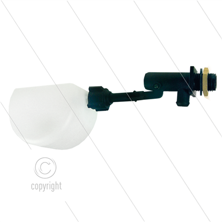 Schwimmmerventil RG30 - Kunststoff - 10 bar - L=260mm - max 60°C - 1/2" AG - Durchflussmen