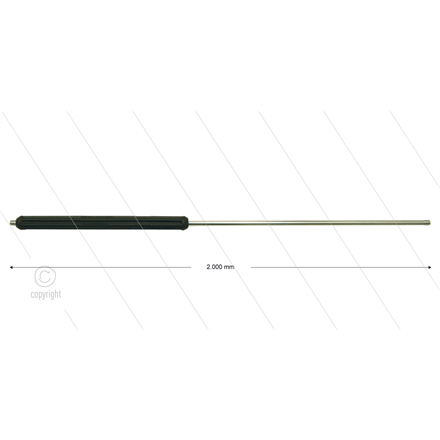 ST007 Lanze - umspritzter Isolierung 500 mm - gerade - 2 x 1