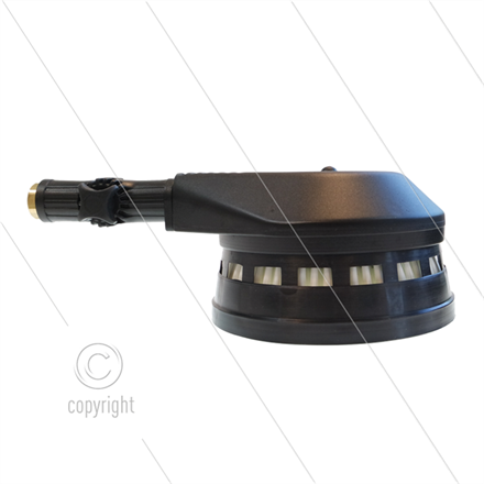 ST21 rotierende Waschbürste mit Kniegelenk - Nylon weiß - 1/