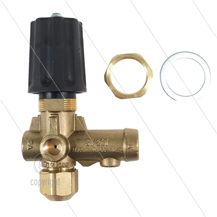 ST261 - Druckregelventil - mit Knopf - 250 Bar - 30 l/min - max 80°C - Eingang: 3/8" IG